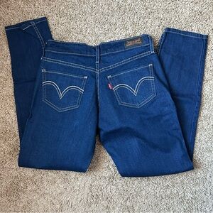 Women’s Levi’s Dark Wash Slim Straight Denim Jeans Size 26x32 |C83